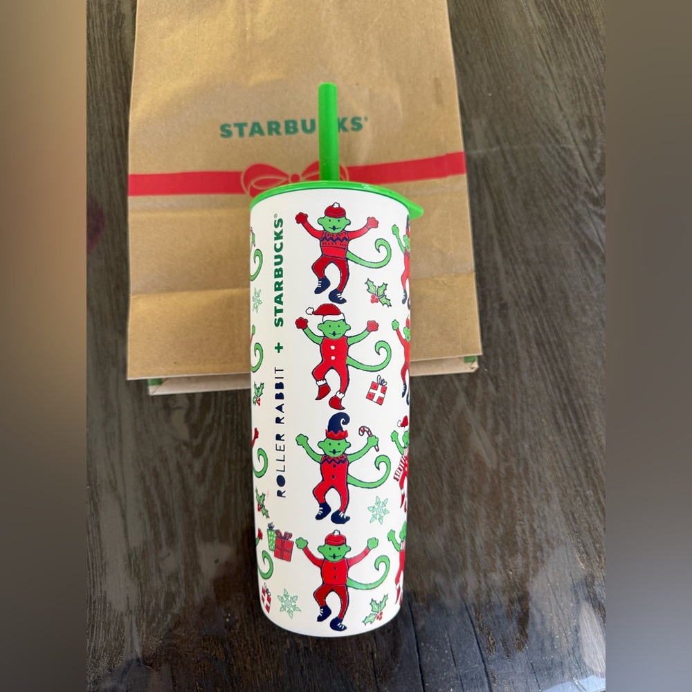 Starbucks X Roller Rabbit Christmas Cup